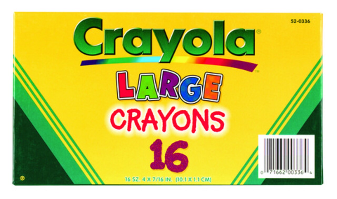 Crayola Large Crayons 16 Color Box